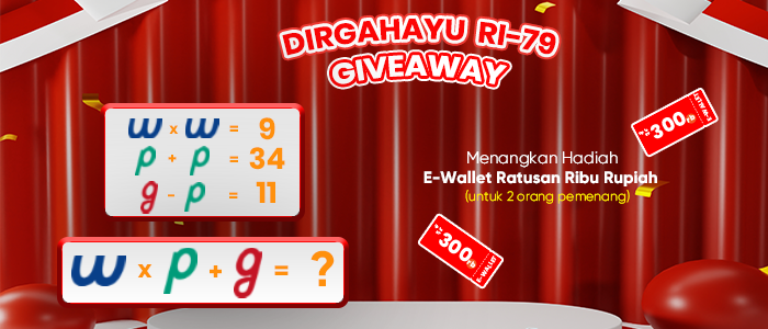 Giveaway Merdeka WPG
