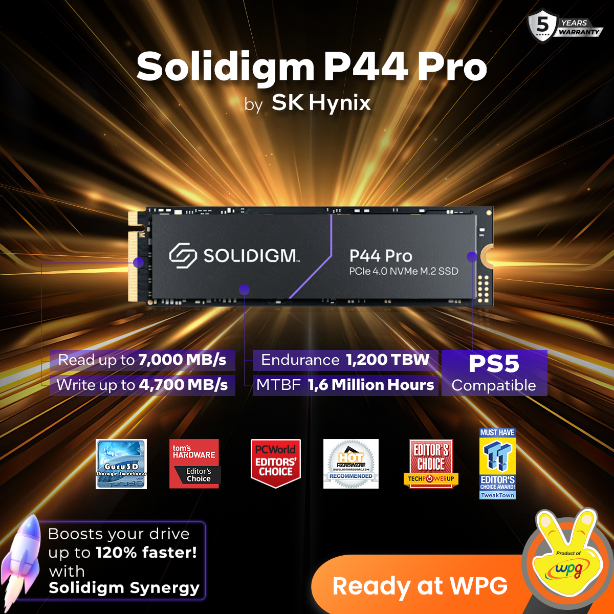 Solidigm™ P44 Pro for Sony PS5 Console