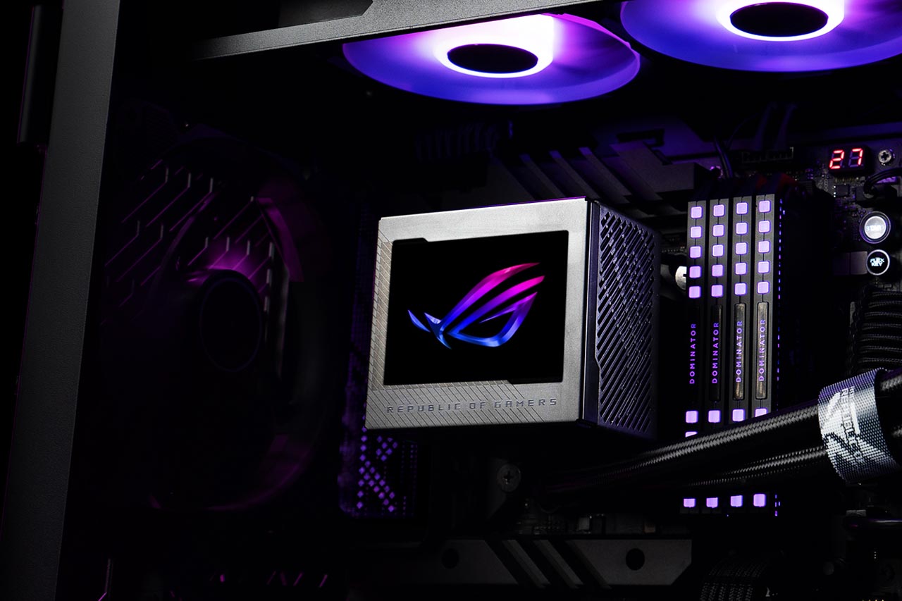 The LCD & Fan-Equipped CPU Cooler Looks Cool with a Connected Fan! ASUS's New Water-Cooler ROG RYUJIN III ARGB